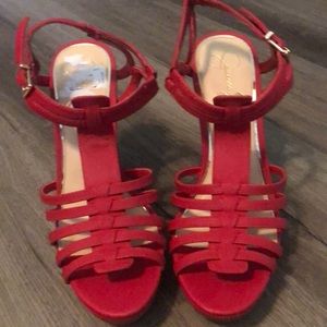 Red wedge sandal - Jessica Simpson
